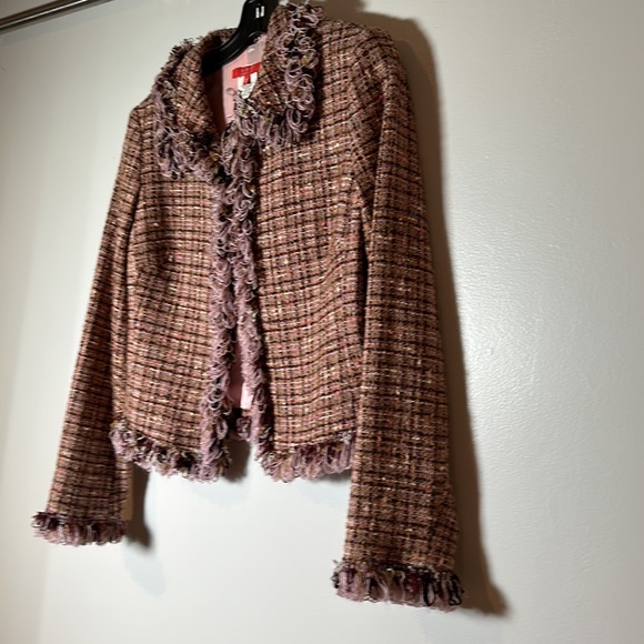 Classic Tweed jacket -10 never worn ABS with inside hooks - Picture 4 of 10